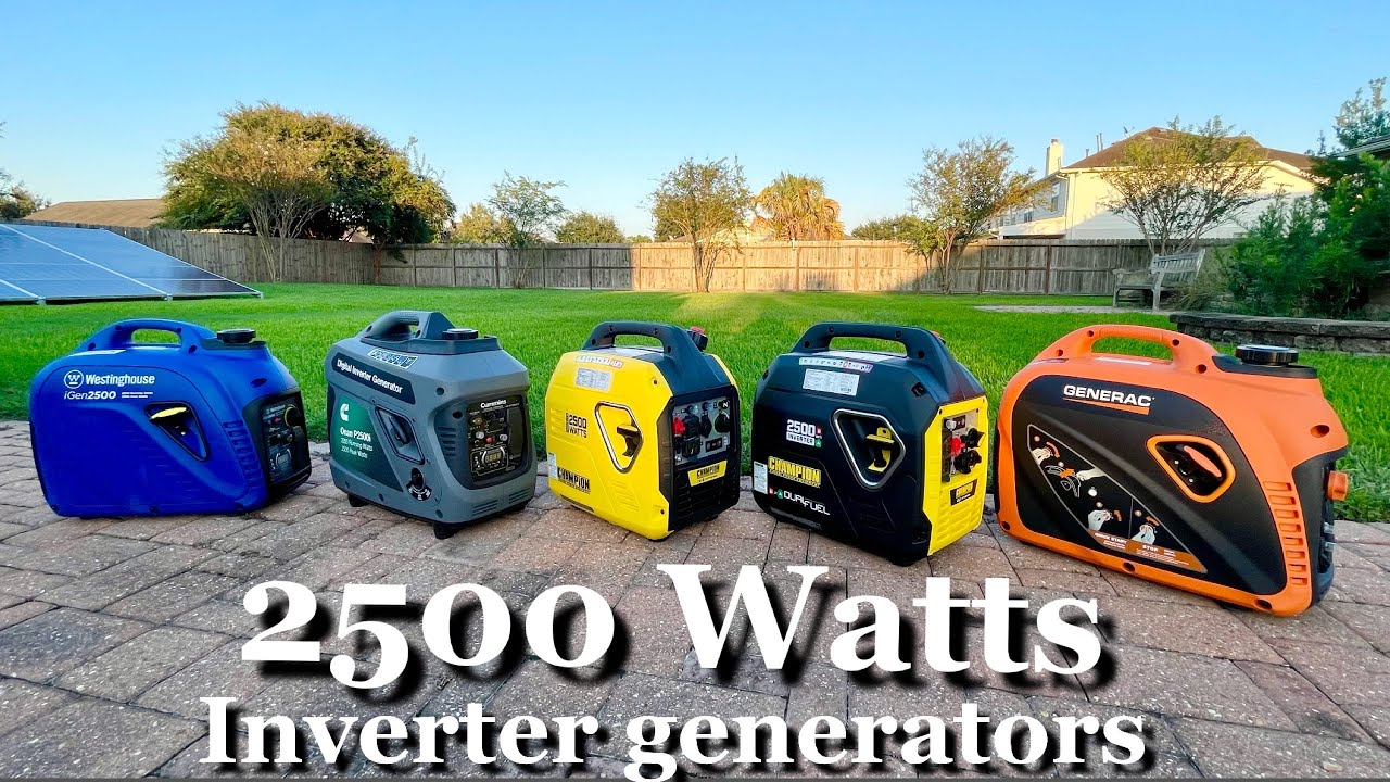 Best Inverter Generators 2500 Watts For Home And RV Back-up Power ...