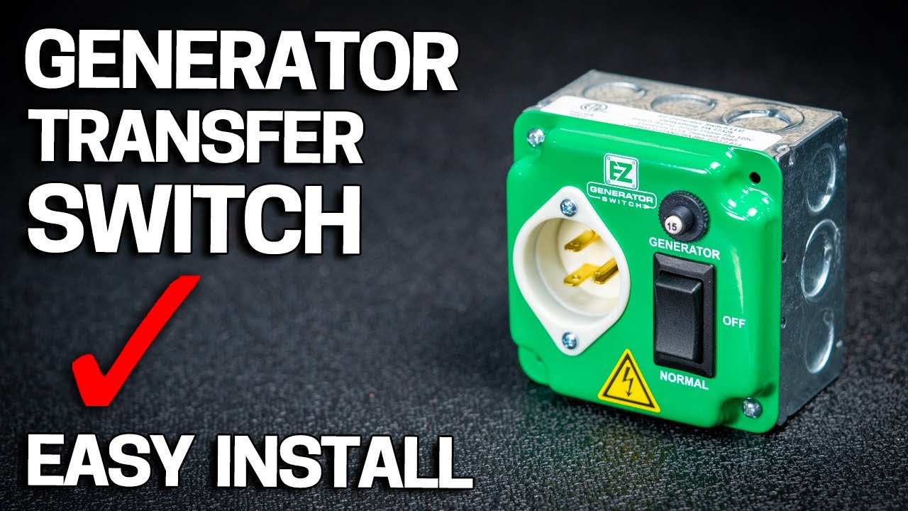 Easy DIY Generator Transfer Switch Install Works with ANY Portable