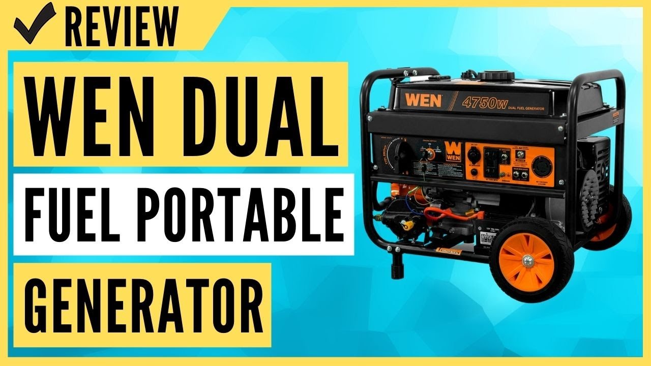 WEN DF475T Dual Fuel 120V, 240V Portable Generator Review Review ...