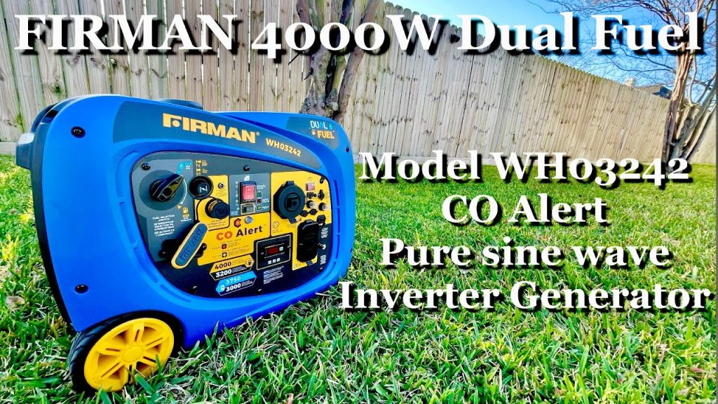Firman 3200w Running / 4000w Peak Dual Fuel Inverter Generator Firman 4000W Starting / 3200W Running Dual Fuel Inverter Generator