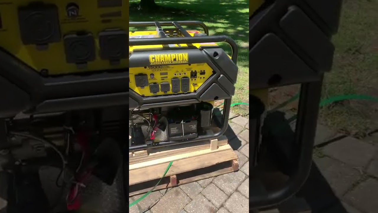 Champion 100111 12,000 Watt Electric Start Portable Generator (CARB