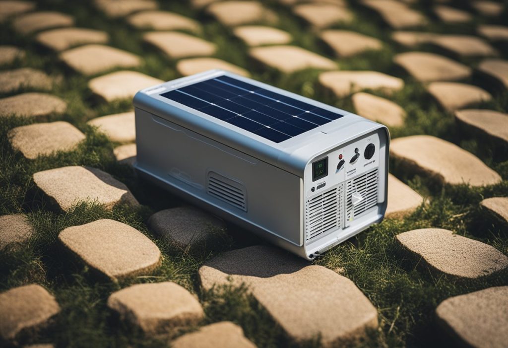 a single unit lithium battery portable solar powered station