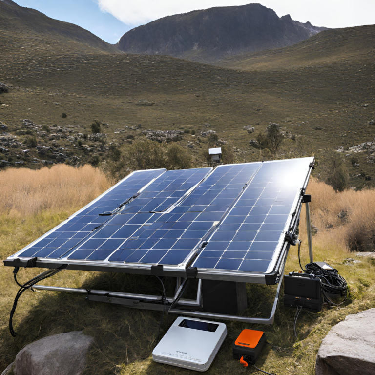 portable solar panels charging a power station, best jackery for digital nomads