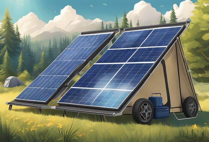 portable solar panel array