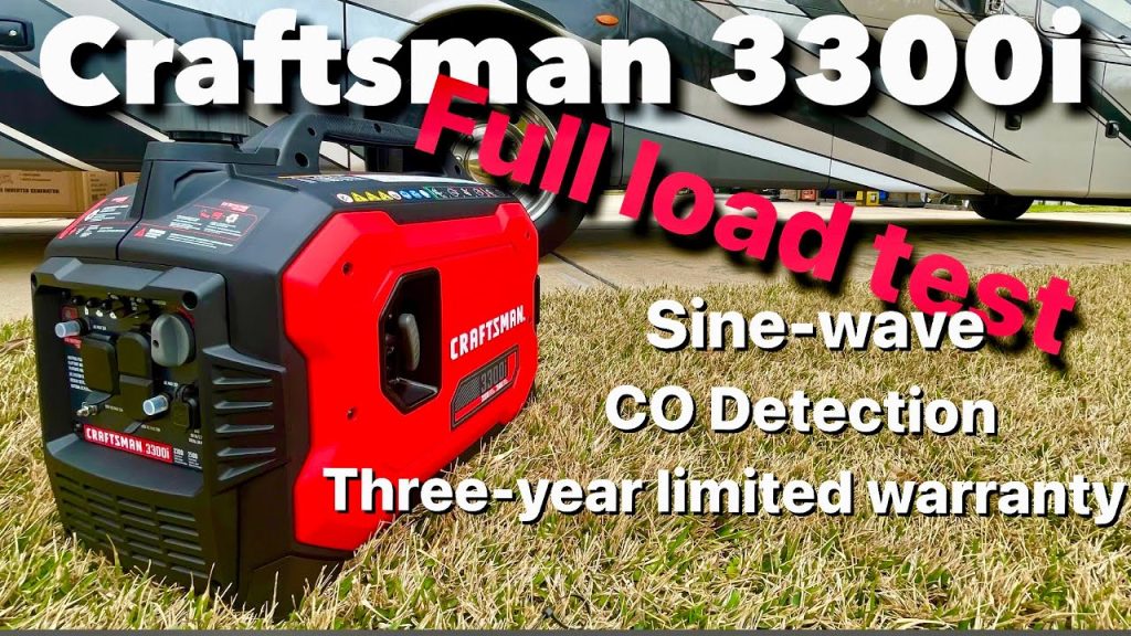 CRAFTSMAN 3300Watt Gasoline Portable Inverter Generator full load Test