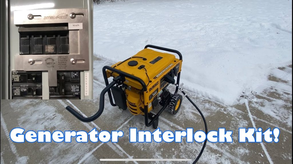 Generator Interlock kit for Backup Power with a portable generator