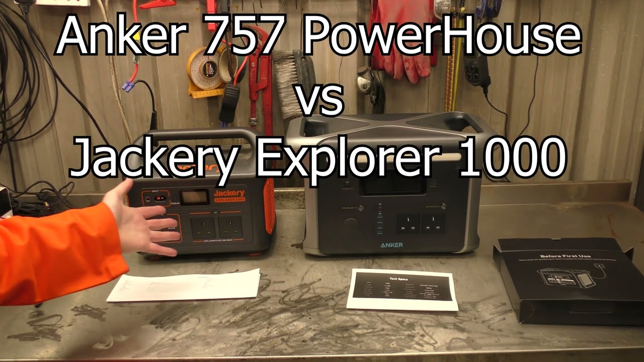 Anker 757 portable power station vs jackery 1000 pro powerhouse test