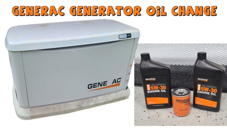 How To Change The Oil In A 22KW Generac Generator - Generac Maintenance ...