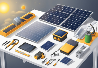 assembling a DIY solar powered portable power station