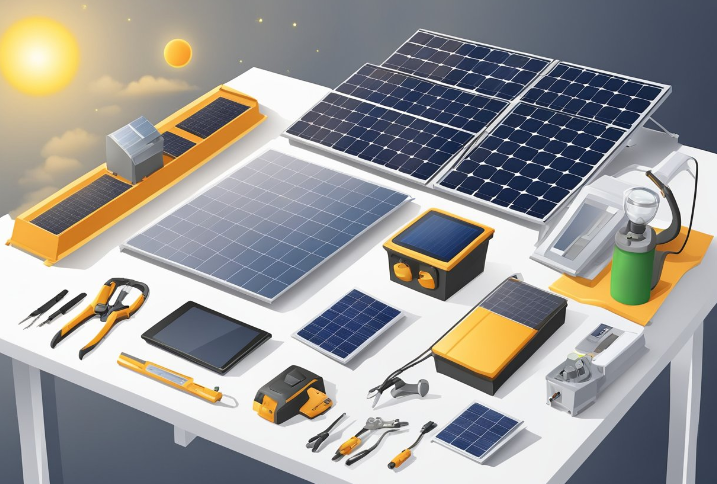 assembling a DIY solar powered portable power station